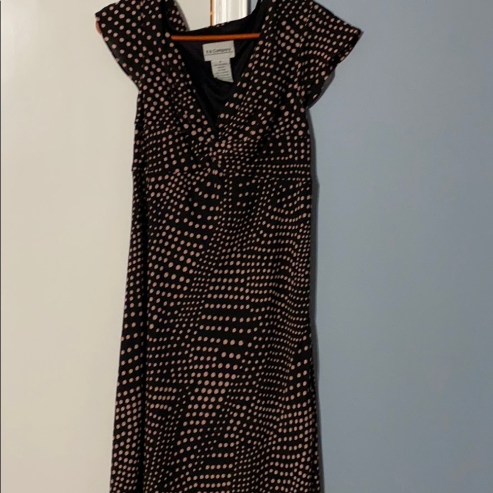 Pink polka dot dress